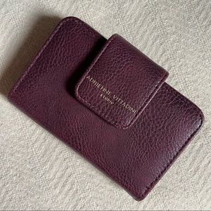 Adrienne Vittadini Burgundy Pebble Wallet NWOT